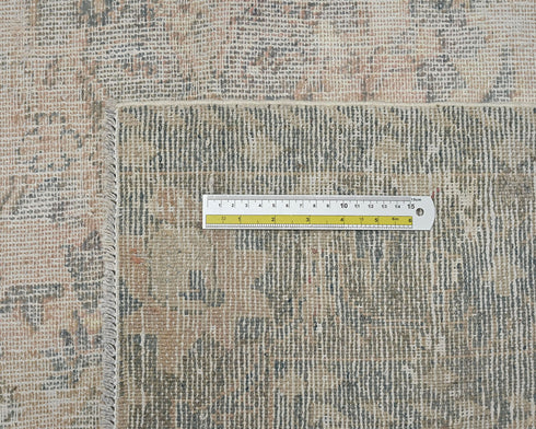 4x6 Vintage Brown Persian Style Distressed Hand Knotted Wool Area Rug